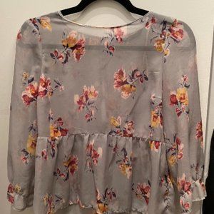 Light Floral Blouse